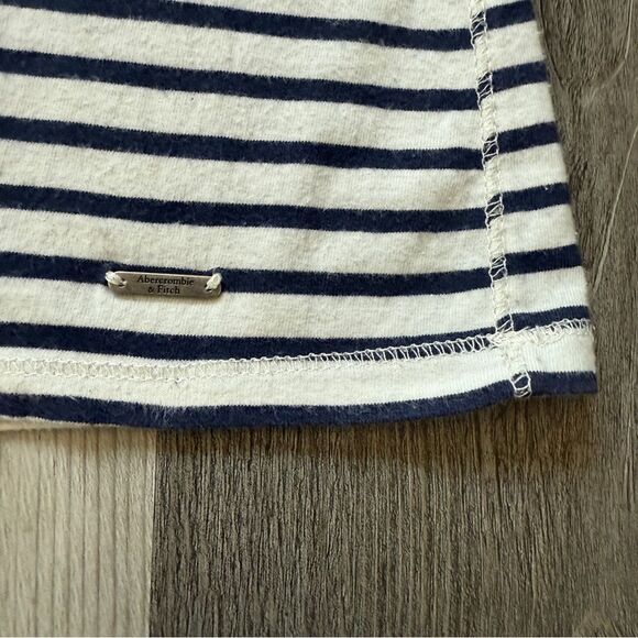 Abercrombie & Fitch Long Tank Navy White Stripe XS Stretchy - Picture 6 of 12